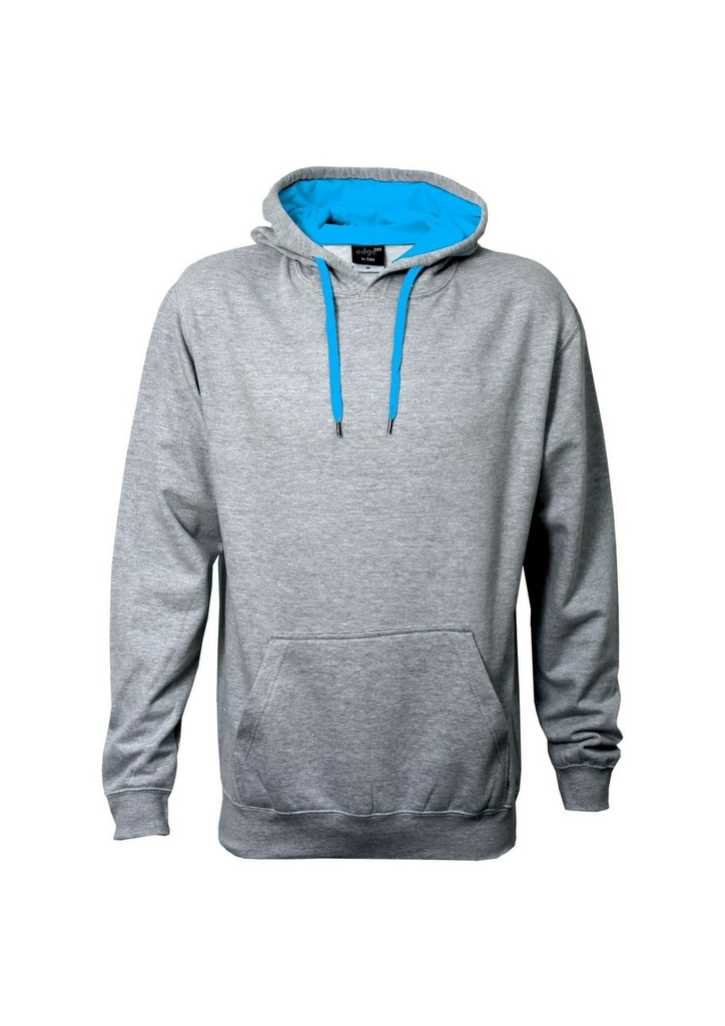 Got Colour Hoodie - Kids Grey Marle/Aqua 10
