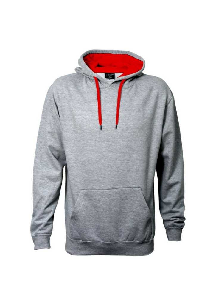 Got Colour Hoodie - Kids Grey Marle/Red 10