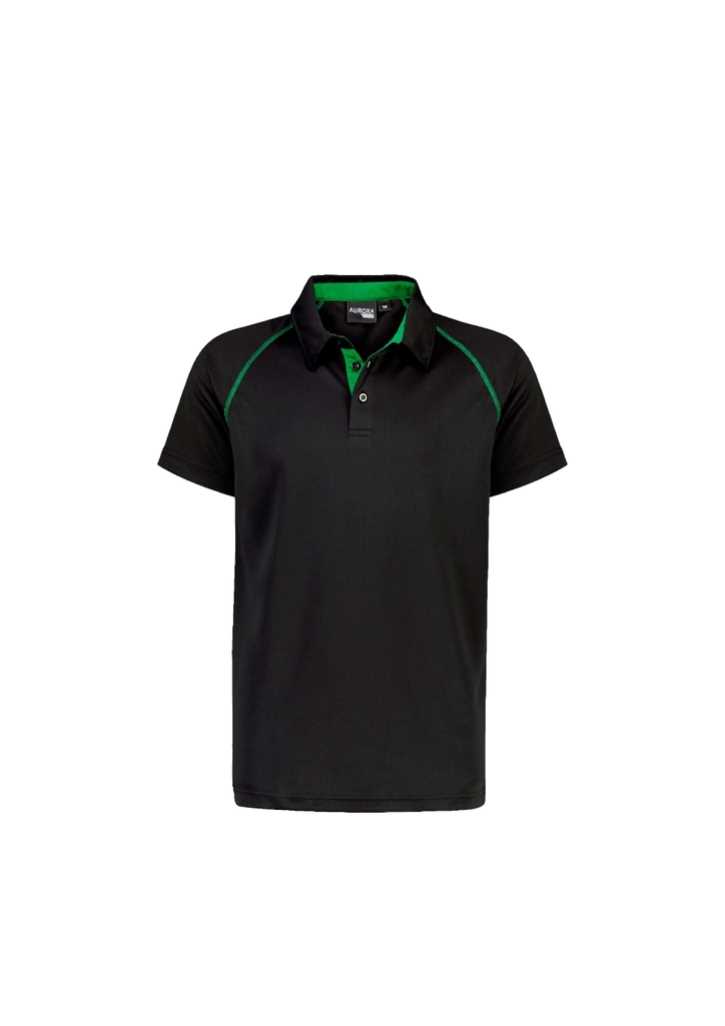 Performance Polo - Mens Black/Kelly 3XL