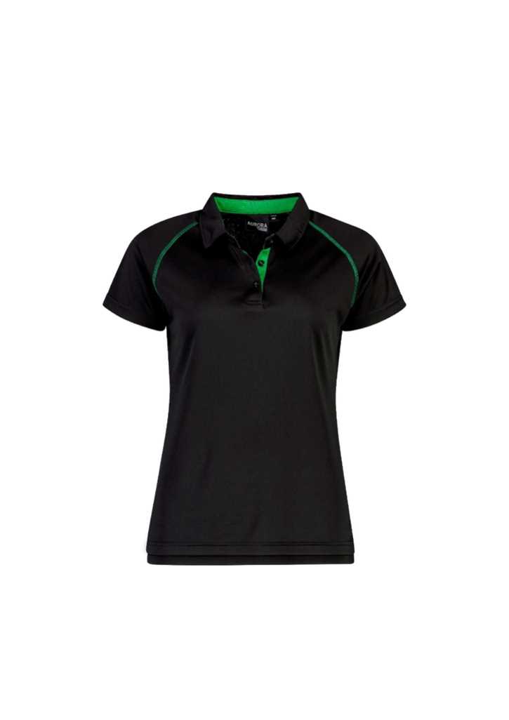 Performance Polo - Womens Black/Kelly 10