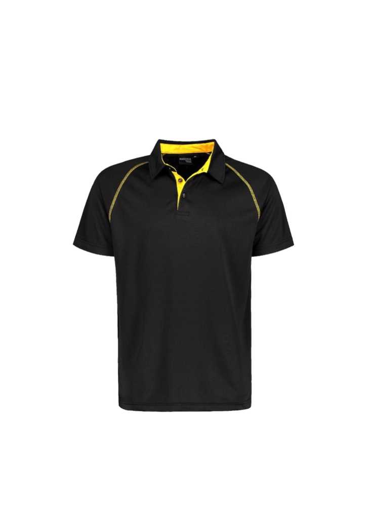 Performance Polo - Mens Black/Gold 3XL