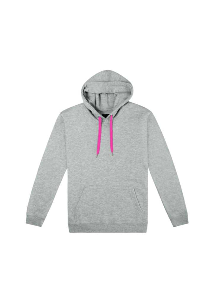ColourMe Hoodie - Kids Grey Marle/Fuchsia 10