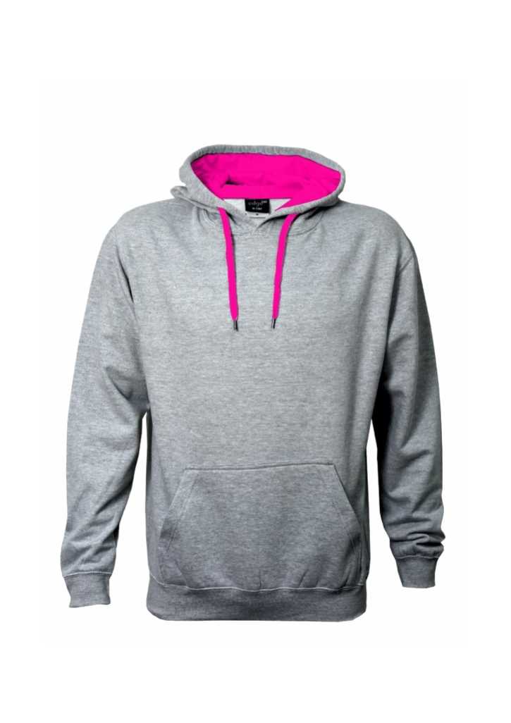 Got Colour Hoodie Grey Marle/Fuchsia 3XL
