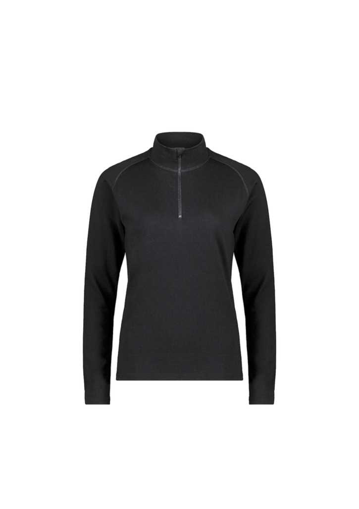 Alpine Merino 1/2 Zip - Womens Black 10