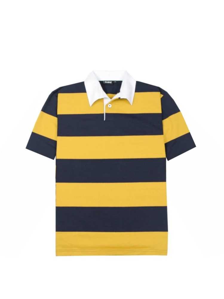 Short-Sleeved Striped Rugby Jersey