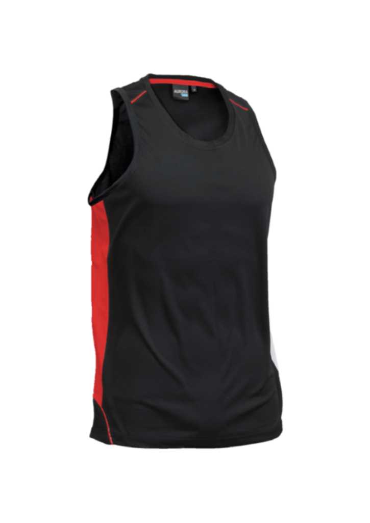 Matchpace Singlet Black/Red 2XL