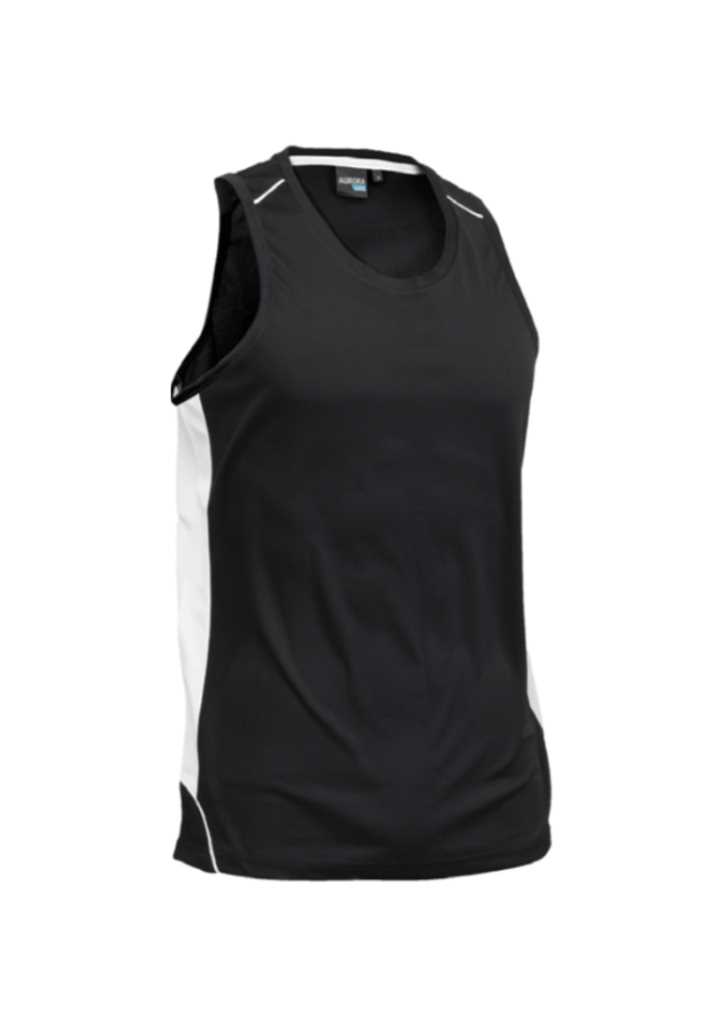Matchpace Singlet Black/White 2XL