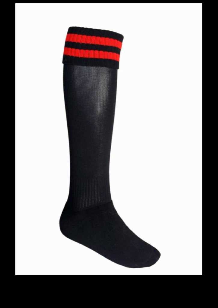 Stripes Socks Black/Red 2-8