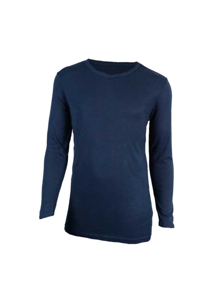 Workguard Adult Longsleeve VNeck Thermal Navy 2XL