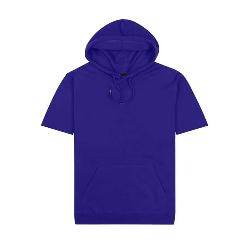 Short-Sleeved Origin Hoodie Deep Royal XS