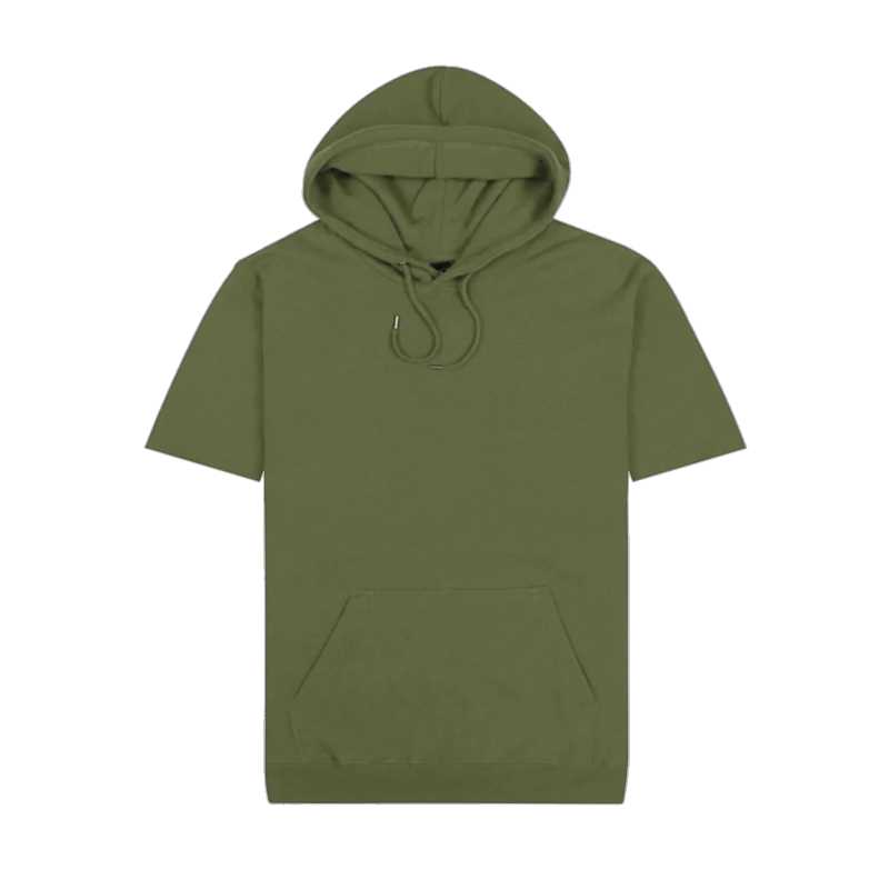 Short-Sleeved Origin Hoodie Khaki XL