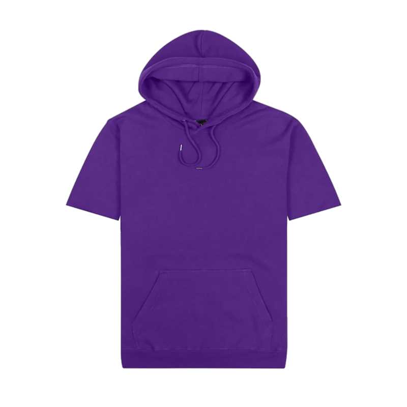 Short-Sleeved Origin Hoodie Purple XS