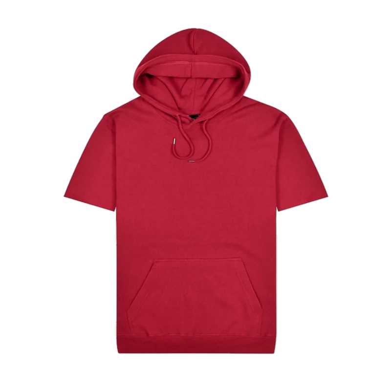 Short-Sleeved Origin Hoodie Red L