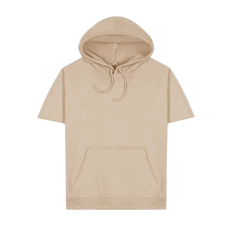 Short-Sleeved Origin Hoodie Tan S