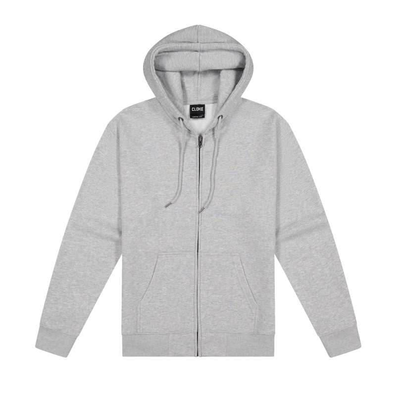 Campfire Zip Hoodie V2 - Womens Grey Marle 12