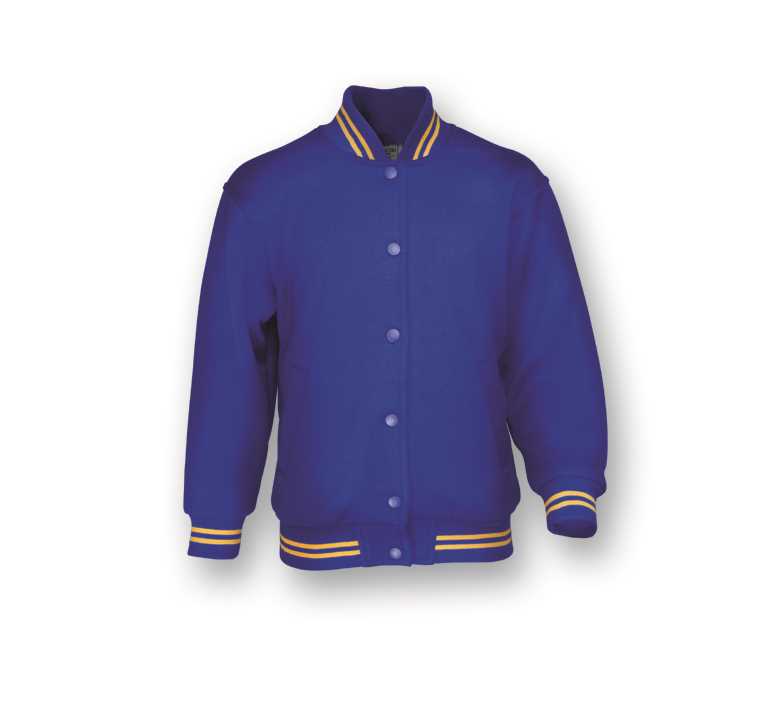 Schoolwear Bomber Jacket Royal/Gold 10