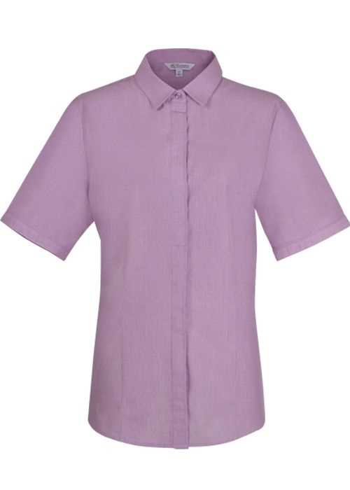 Ladies Grange Check Short Sleeve Shirt
