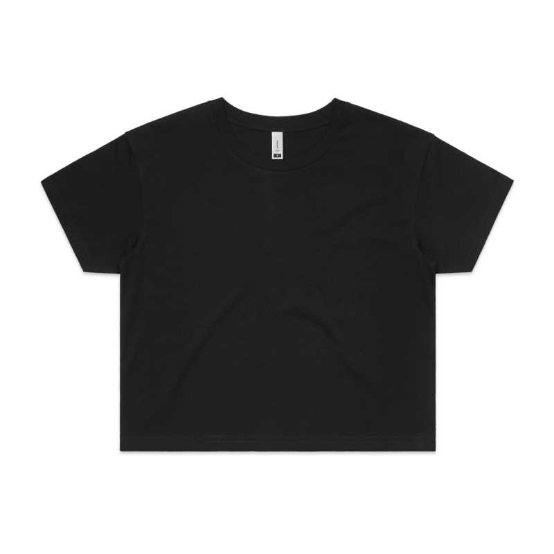 CROP TEE Black L