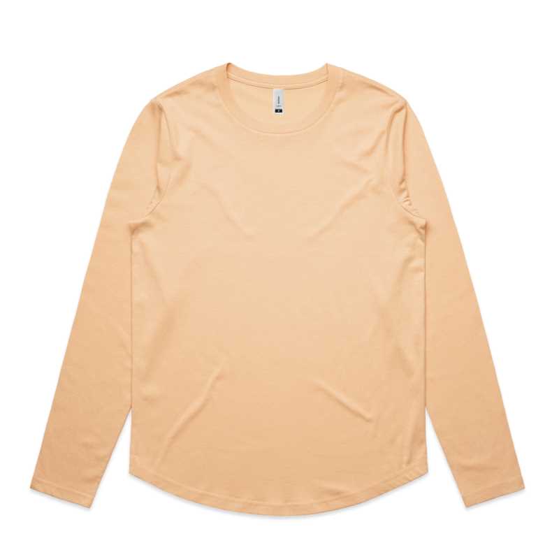 CURVE LONG SLEEVE TEE Peach L