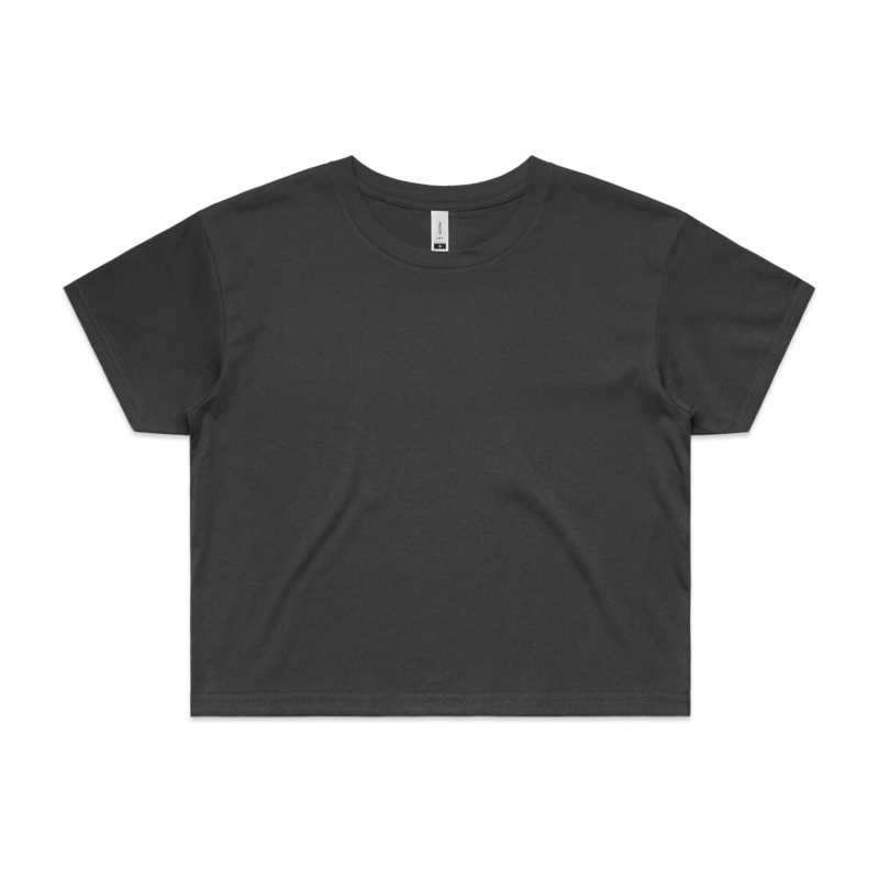 CROP TEE Coal L