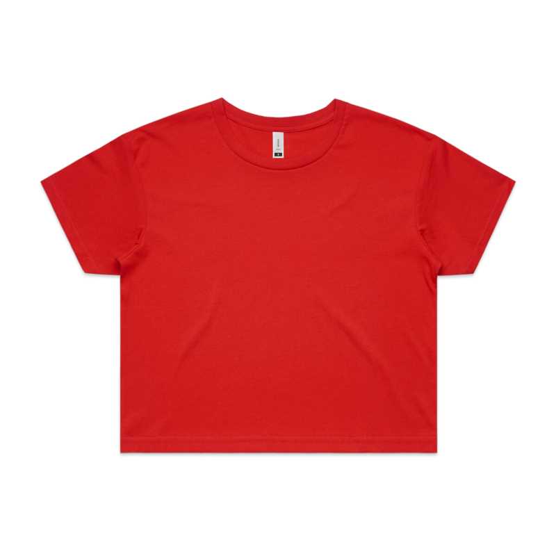 CROP TEE Red L