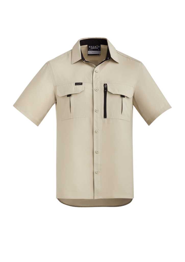Mens Outdoor S/S Shirt Sand 2XL