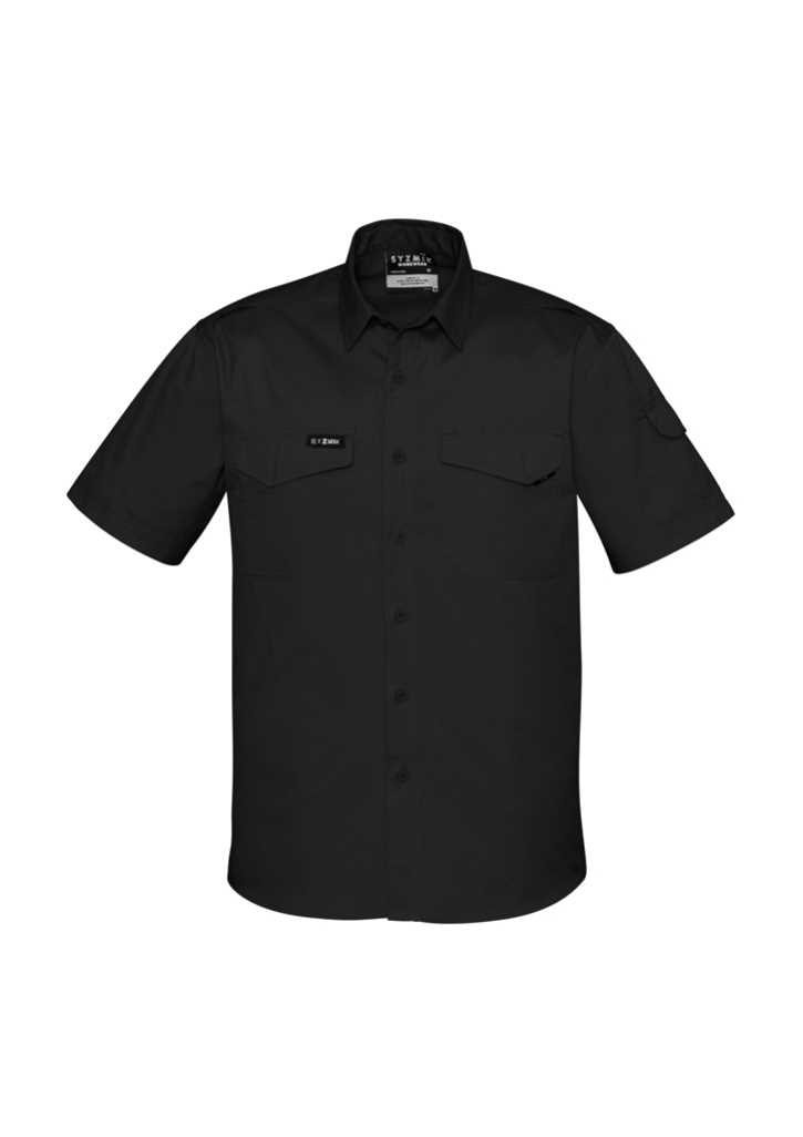 Mens Rugged Cooling S/S Shirt Black 2XL