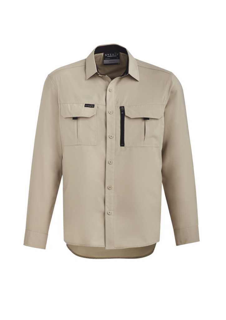 Mens Outdoor L/S Shirt Sand 2XL