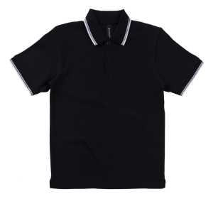 Prime Mens Polo Black/White 2XL