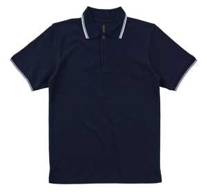 Prime Mens Polo Navy/White 2XL