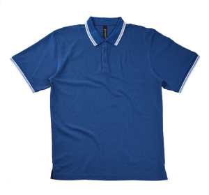 Prime Mens Polo Royal/White 2XL