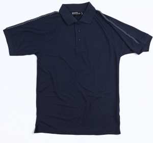 Vintage Mens Polo Navy/White 2XL