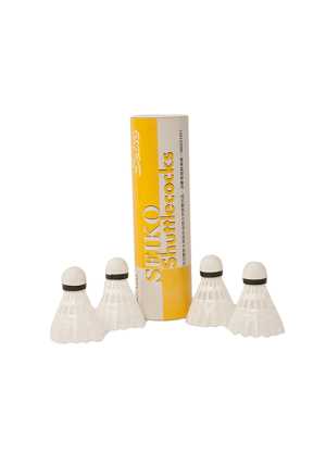 Shuttlecocks - White Nylon, 6 Tube