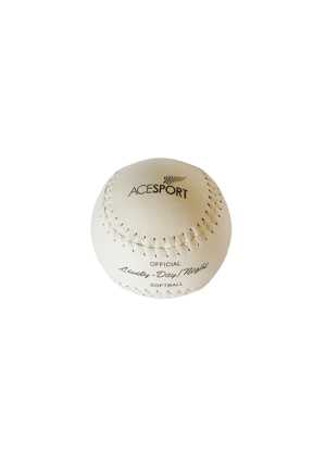 Chrome Leather Softball Stitched 12"