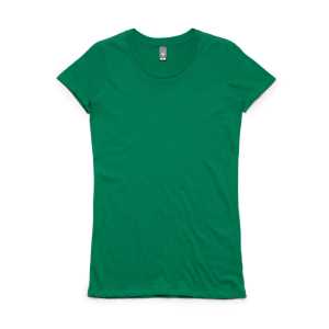 #D Ladies Wafer Tee Kelly Green M