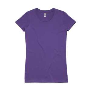 #D Ladies Wafer T Purple L