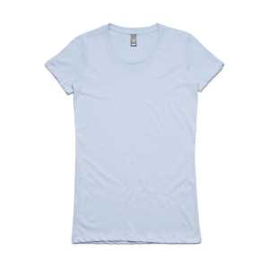 #D Ladies Wafer T Sky Blue M