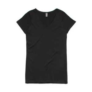 BEVEL V-NECK TEE Black L