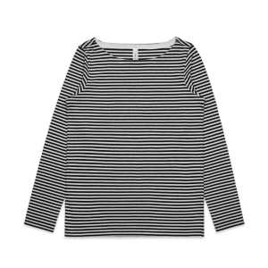 WOS BOWERY STRIPE LS TEE Black/Natural L