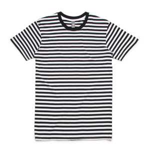 STAPLE STRIPE TEE Black/White 2XL