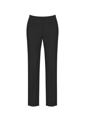 Womens Bandless Slim Leg Pant Black 10