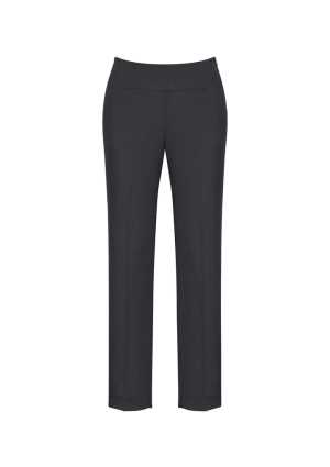 Womens Bandless Slim Leg Pant Charcoal 10