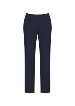 Womens Bandless Slim Leg Pant Navy 10