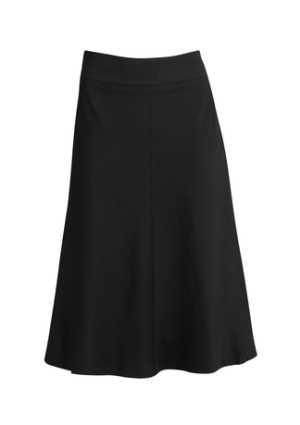 Womens Fluted Skirt Black 10