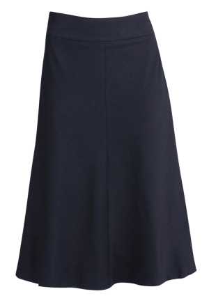 Womens Fluted Skirt Navy 10