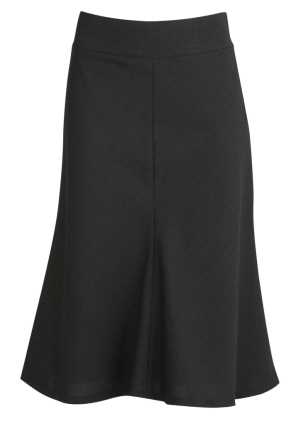 Womens Fluted Skirt Charcoal 10