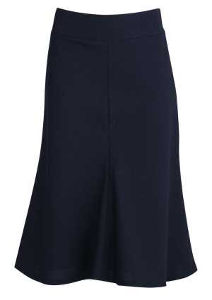 Womens Fluted Skirt Navy 10