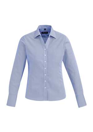 Womens Hudson Long Sleeve Shirt Patriot Blue 10
