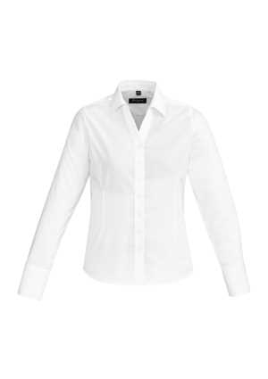 Womens Hudson Long Sleeve Shirt White 10