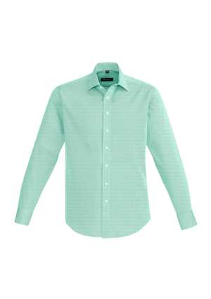 Mens Hudson Long Sleeve Shirt Dynasty Green 2XL